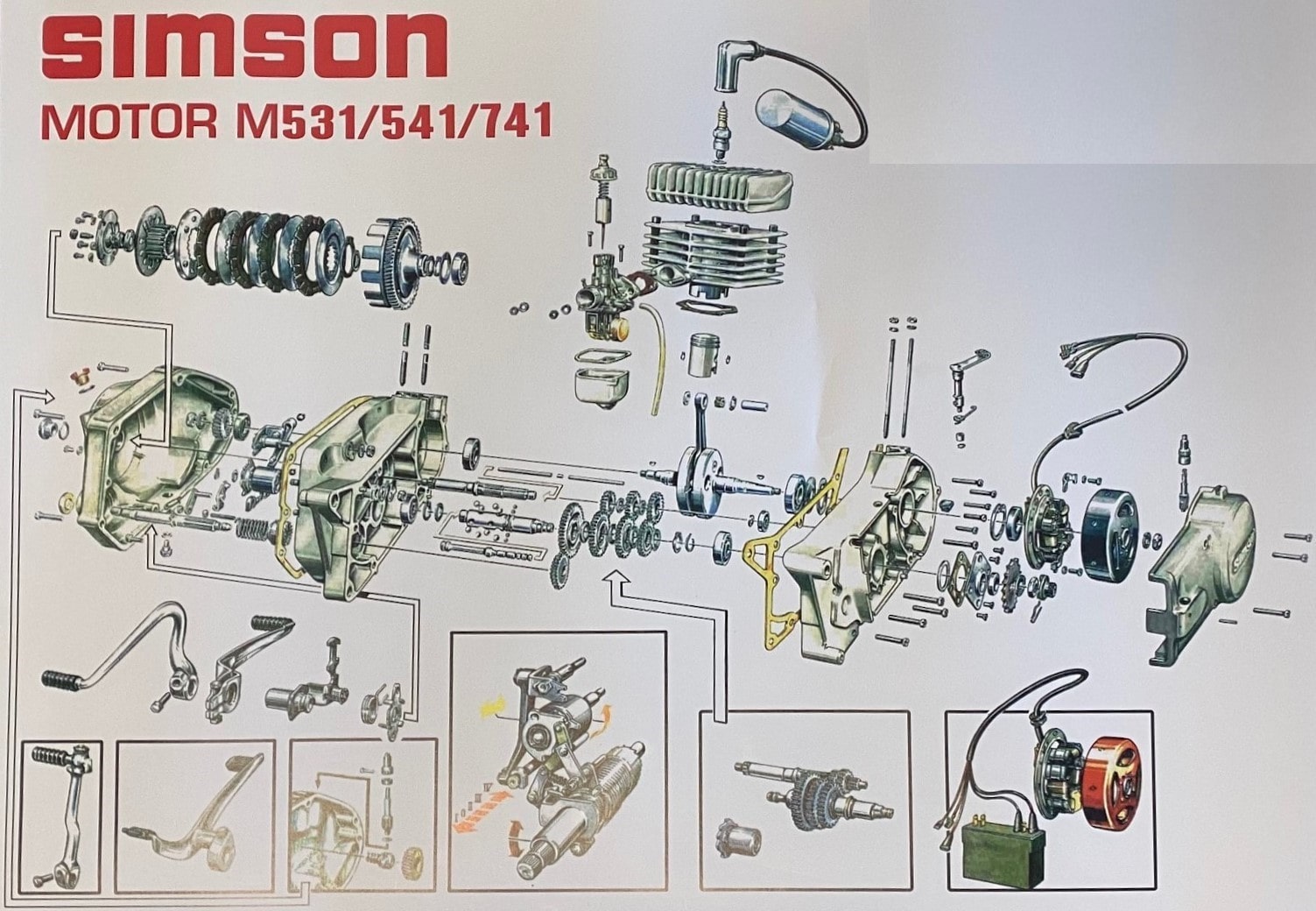 Simson motor m531 plagat