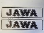 nálepka JAWA 140x35 čierná 2ks