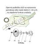 Sada unášačov ľahkej spojky s opernou podložkou BABETTA 210/215/225/134 *M (pol.07-23,24) 